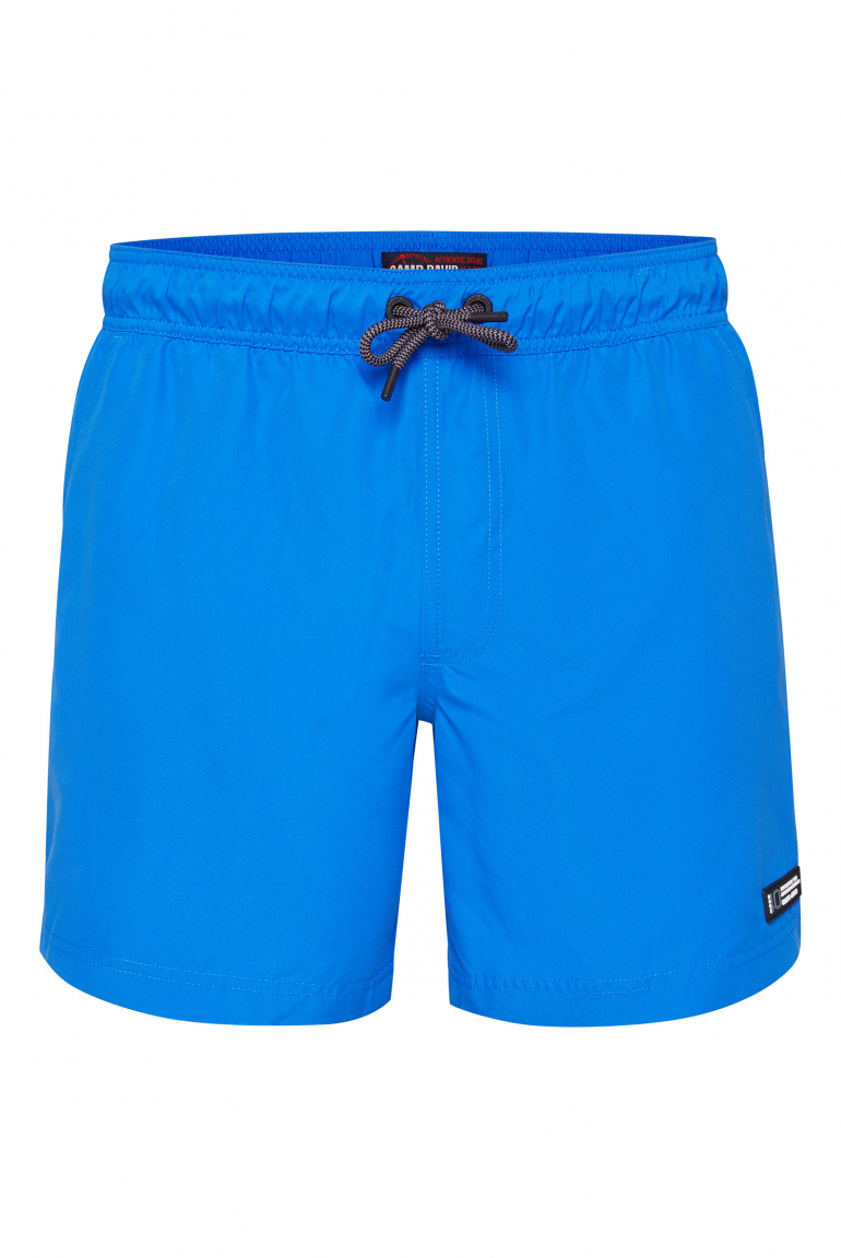 Badeshorts mit Rubber Patch tech blue