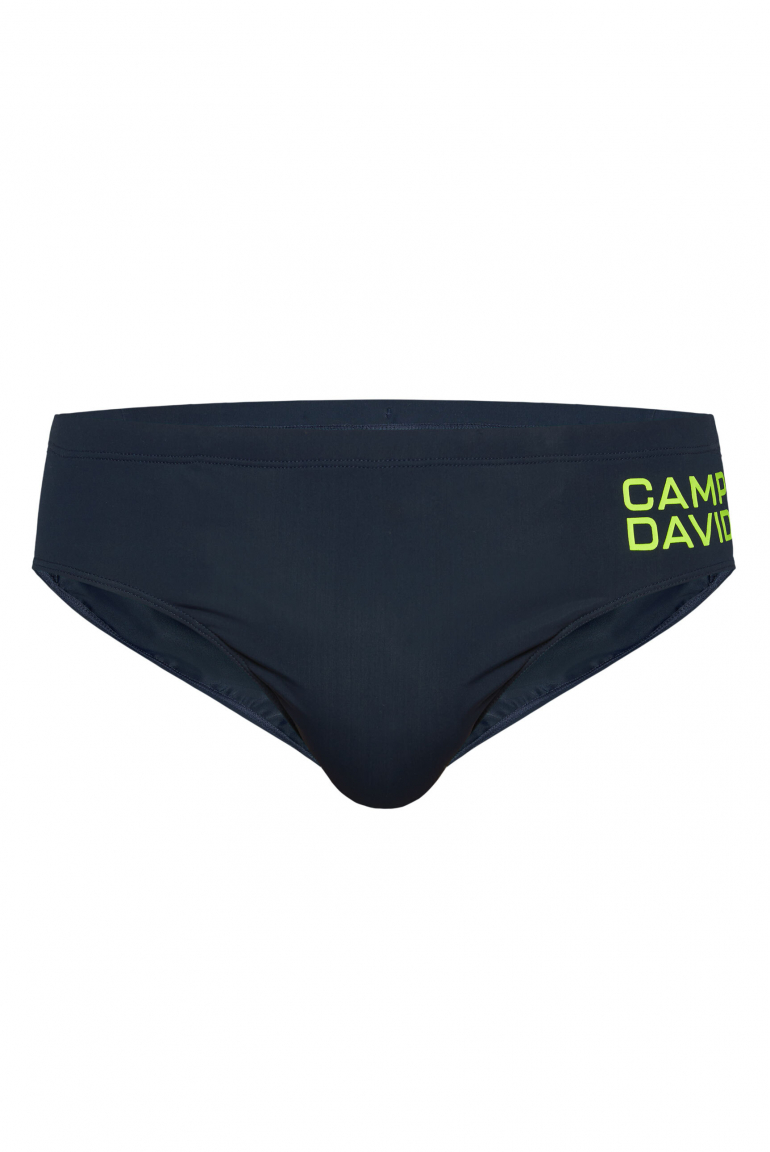 Badeslip mit Logo Print blue navy