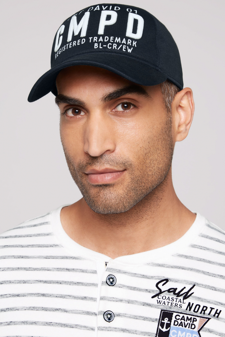 Base Cap mit 3D-Stickerei blue navy