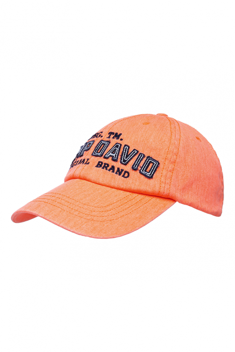 Base Cap mit Logo-Applikation speed orange