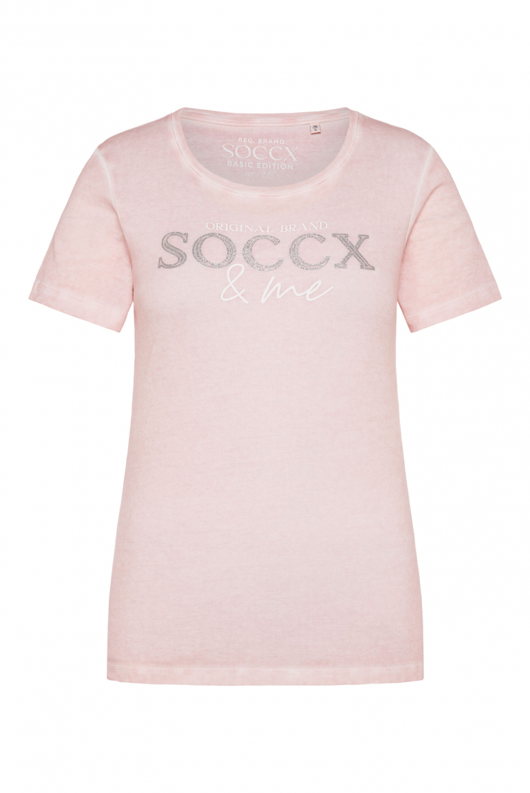 Basic Logo T-Shirt Oil Dyed rose blush
