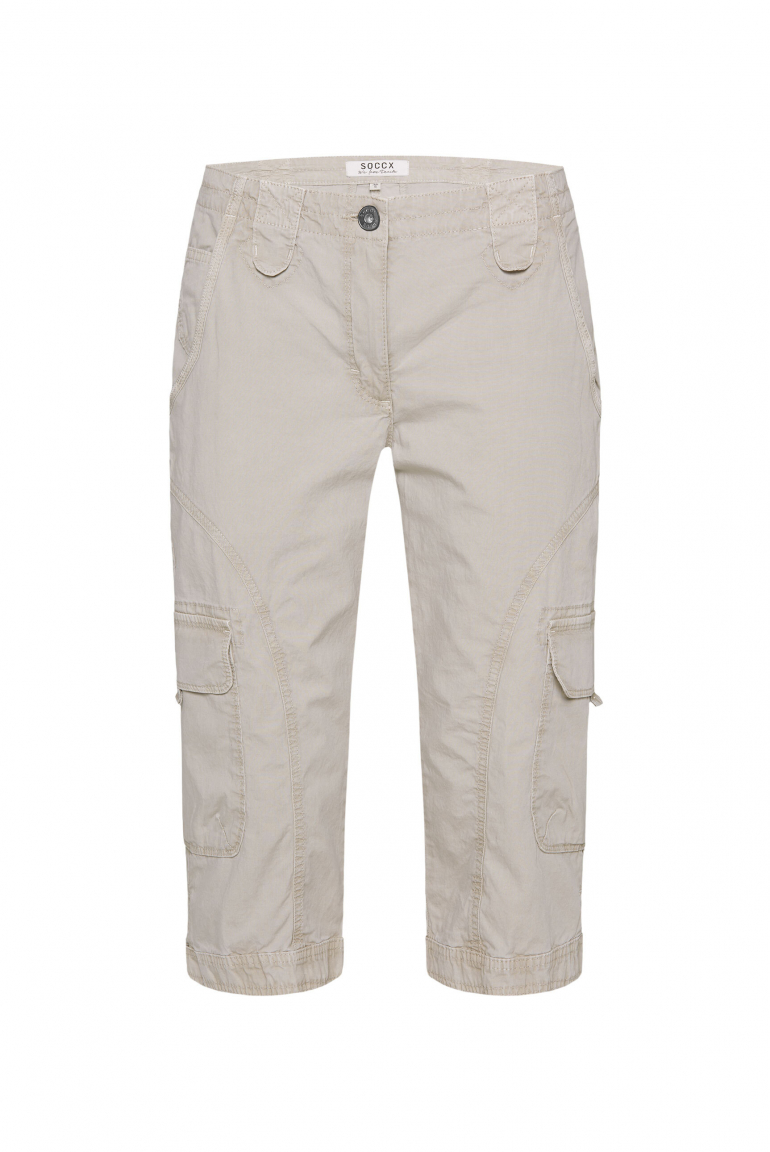 Basic Skater-Shorts mit Beintaschen pale sand