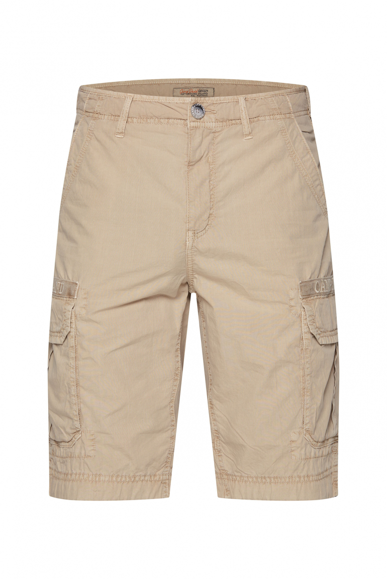 Cargo Shorts mit Logo-Tapes sand