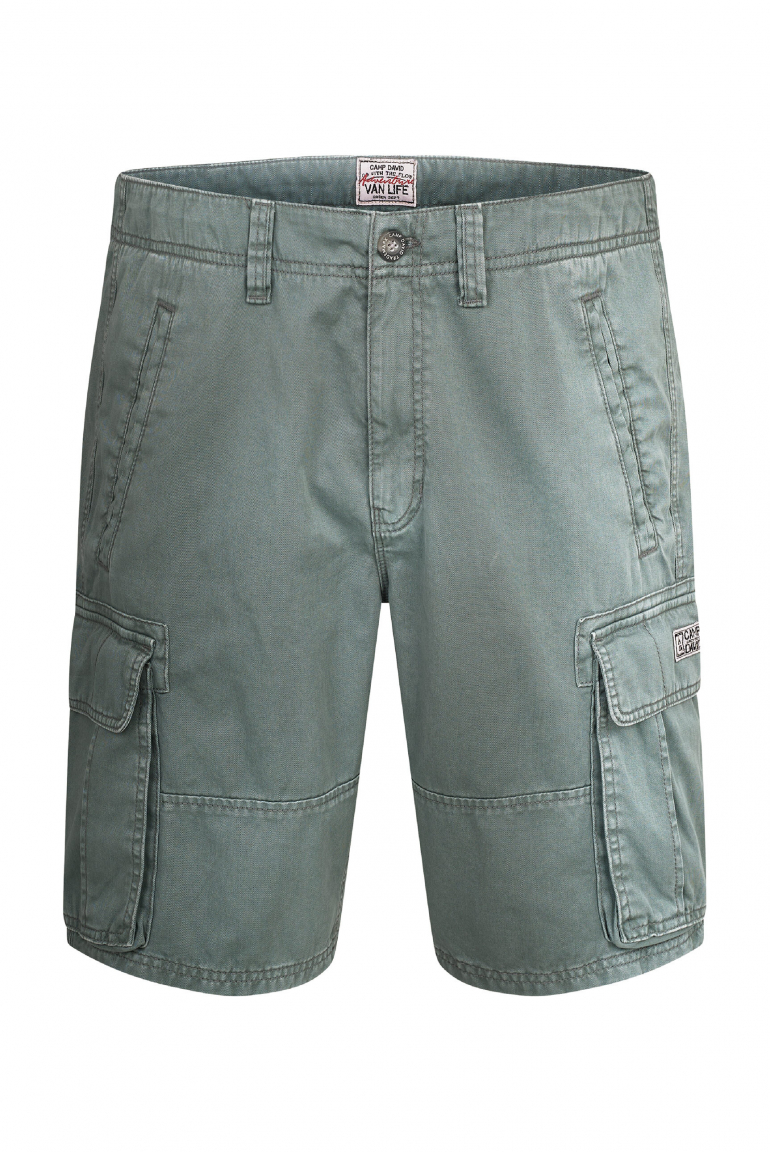 Cargo Shorts mit Wasch-Effekten dusty green
