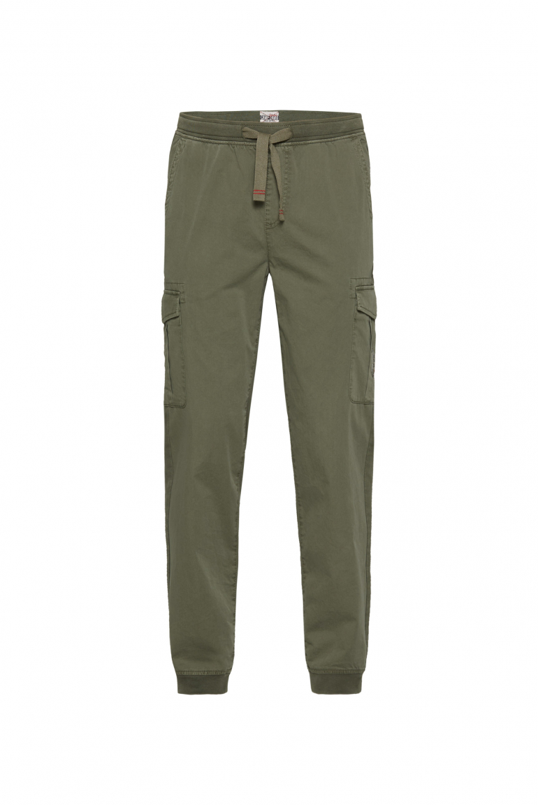 Cargohose im tonigen Materialmix sage green