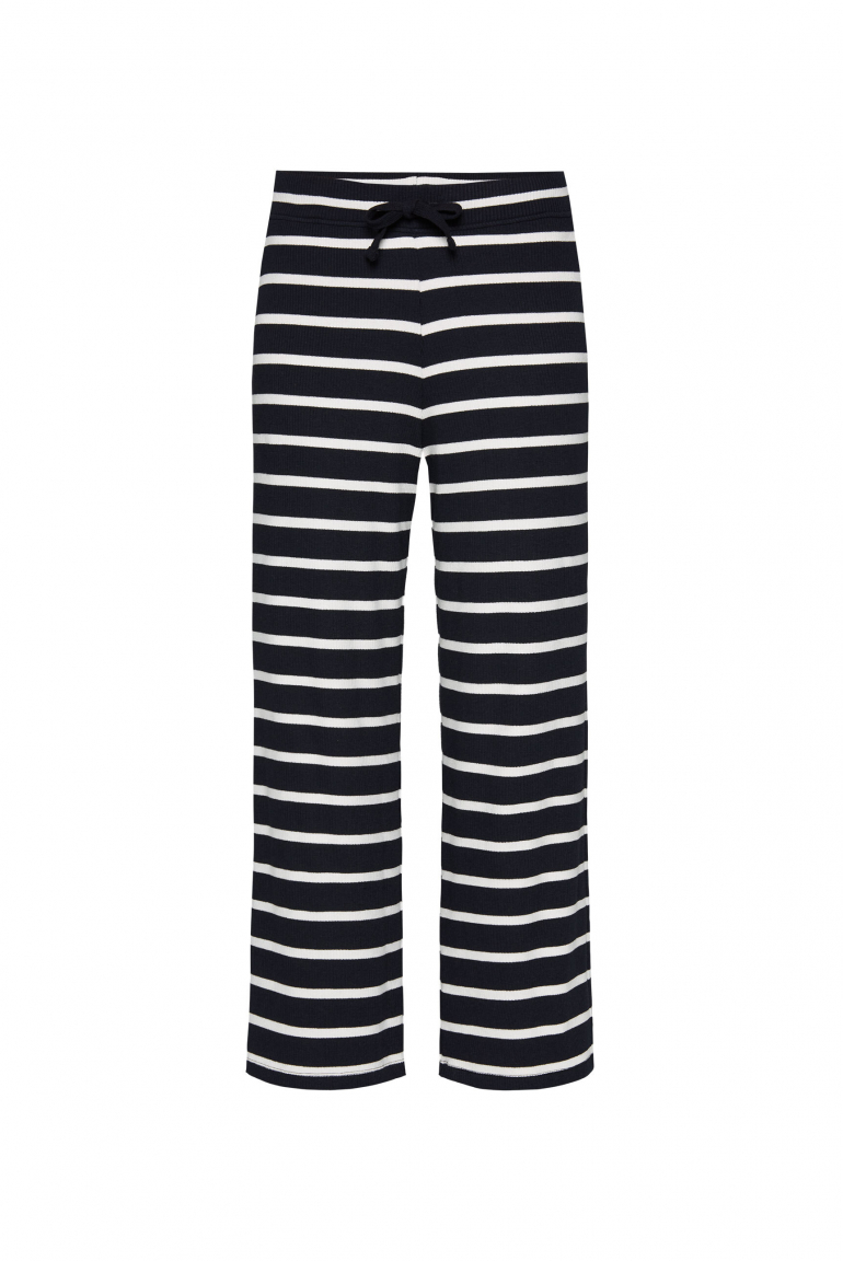Gestreifte Culotte mit Rippstruktur blue navy / opticwhite
