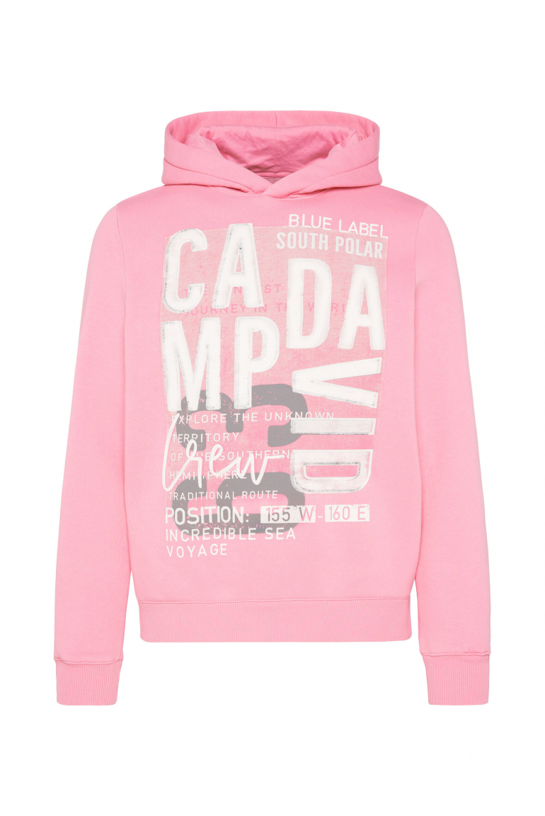 Hoodie mit Logo Artwork faded pink