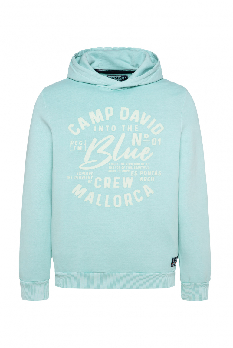 Hoodie mit Mallorca Print sea mint