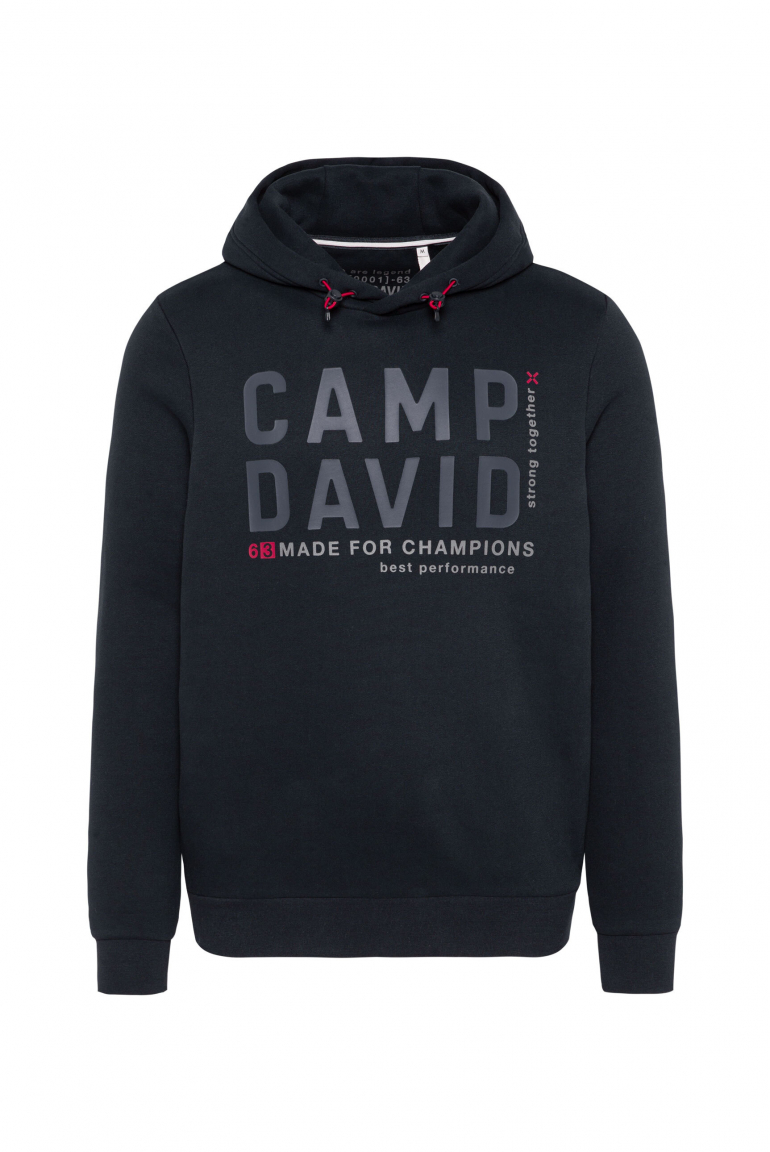 Hoodie mit Rubber Artwork blue navy