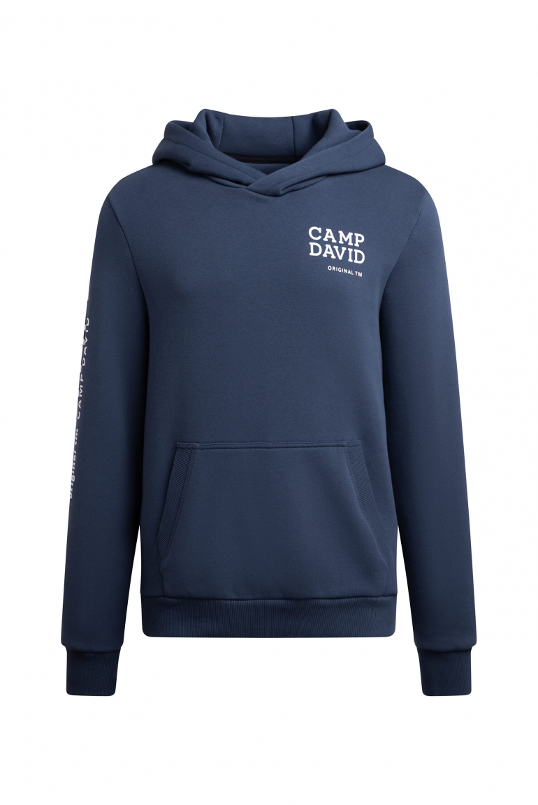 Hoodie mit Rubber Prints harbour blue