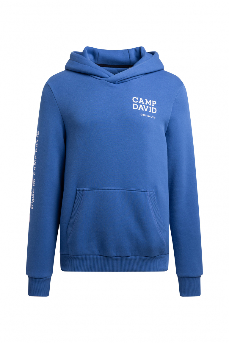 Hoodie mit Rubber Prints true blue
