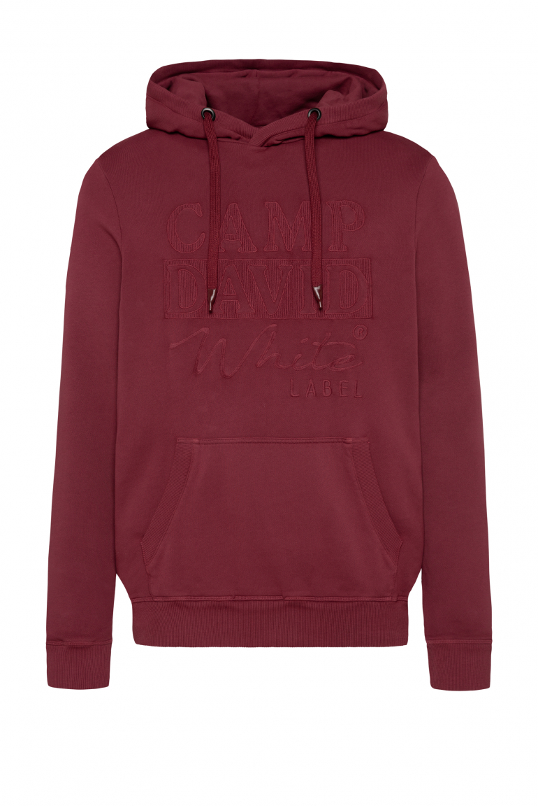 Hoodie mit tonigem Logo Artwork burgundy