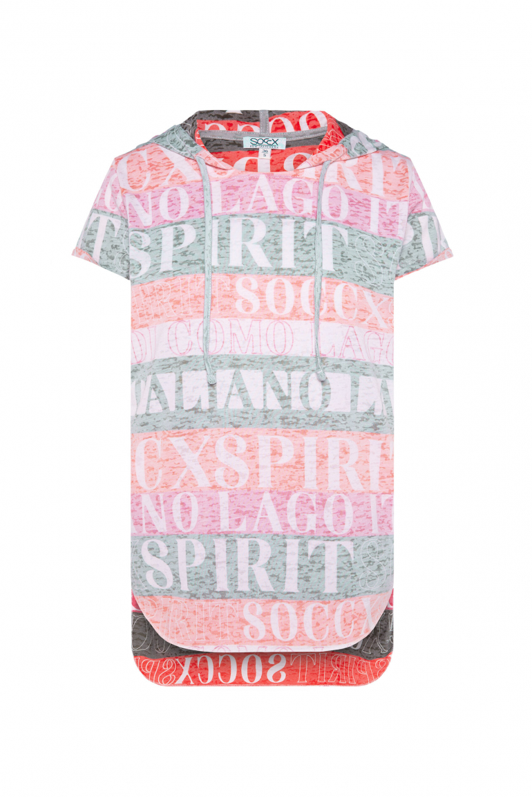 Hoodie-Shirt mit All Over Print multi color