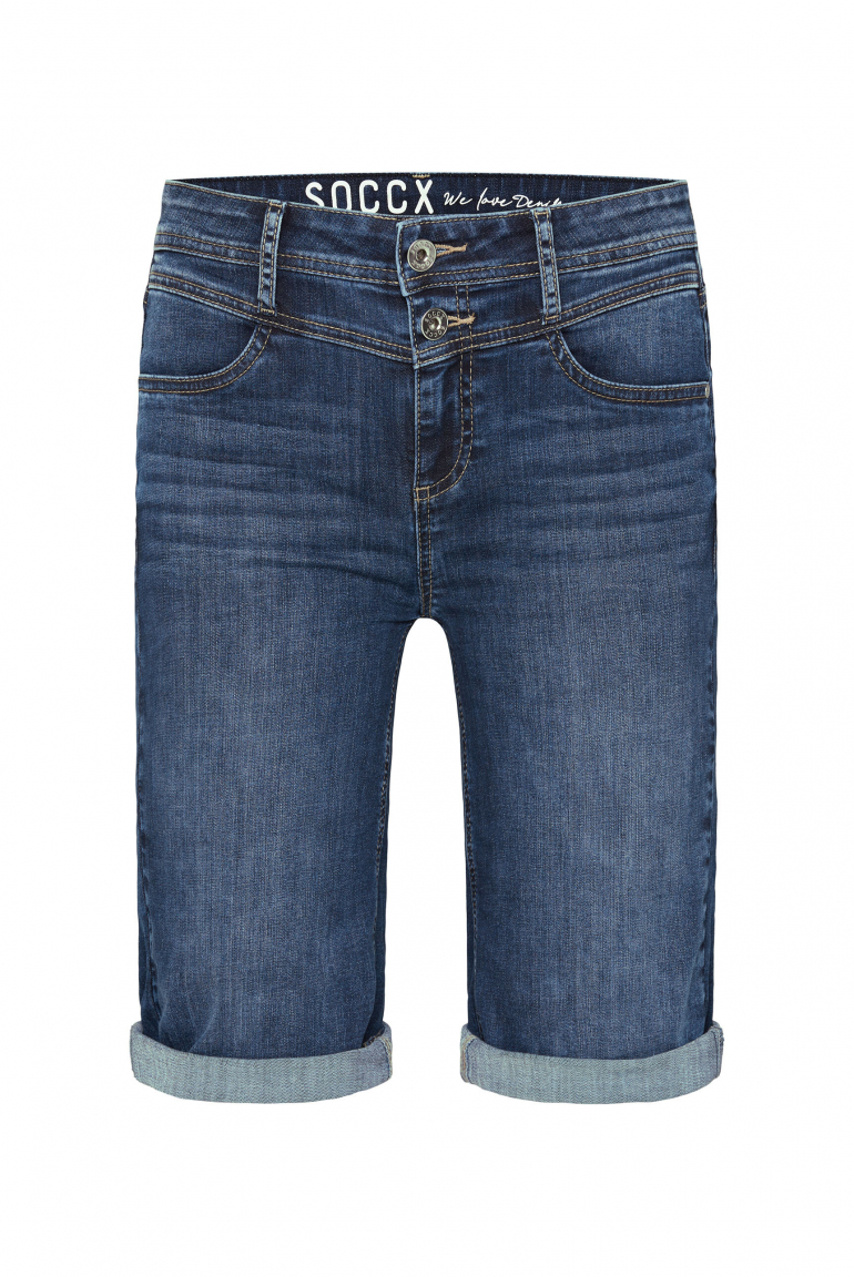 Jeans Bermuda HA:NNI Regular Fit deep ocean blue
