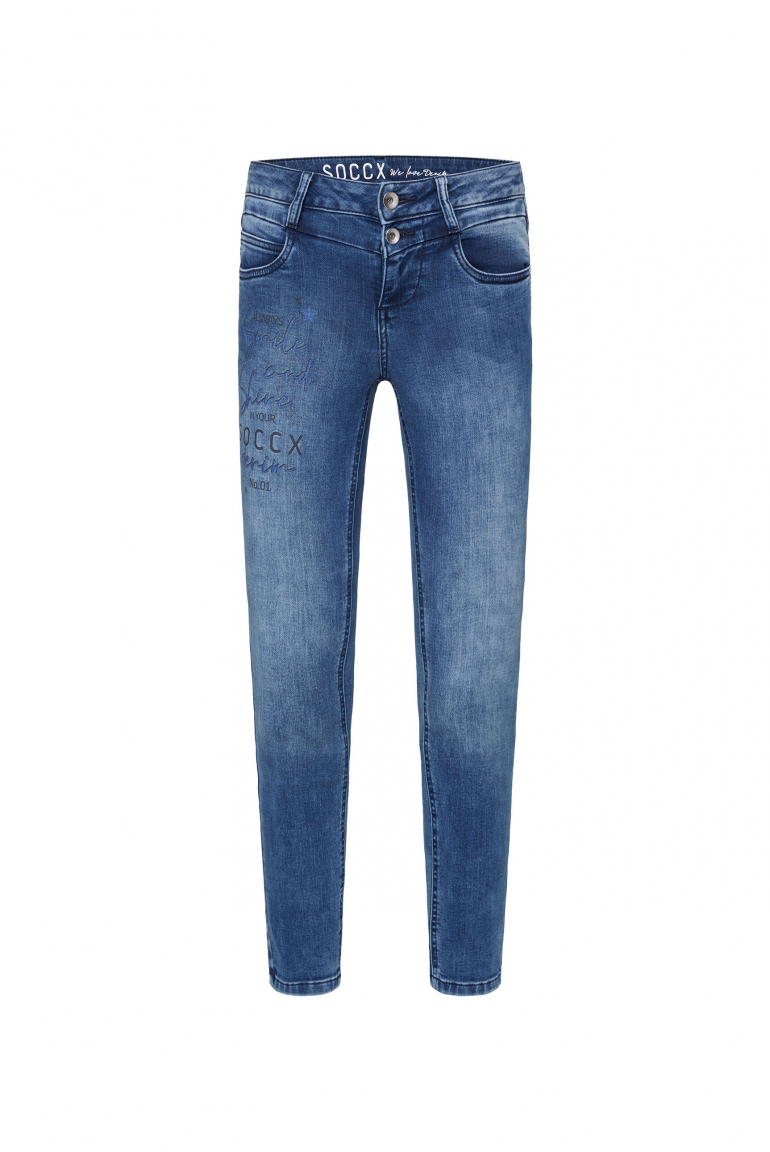 Jeans MI:RA Slim Fit blue printed jogg