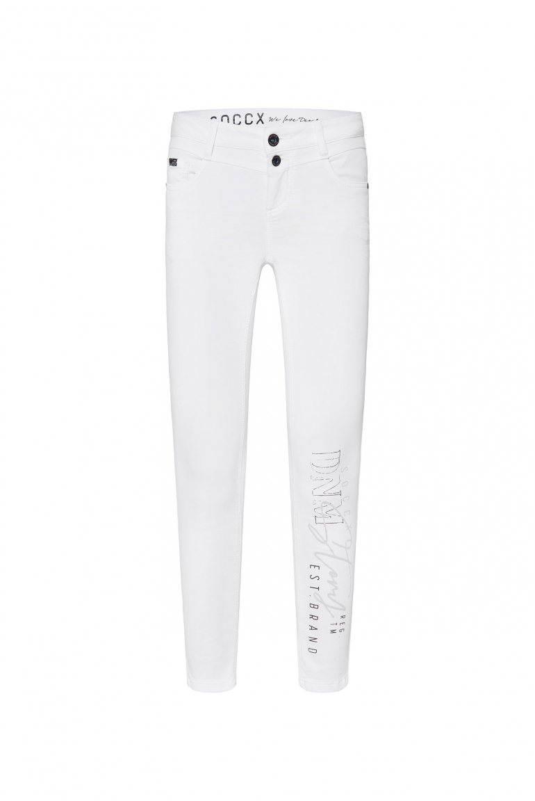 Jeans MI:RA Slim Fit white printed jogg