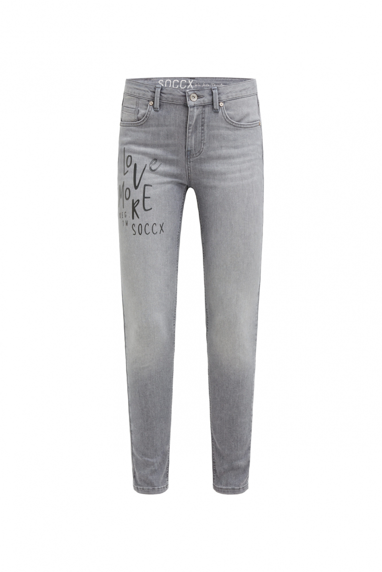 Jeans MI:RA Slim Fit grey used printed