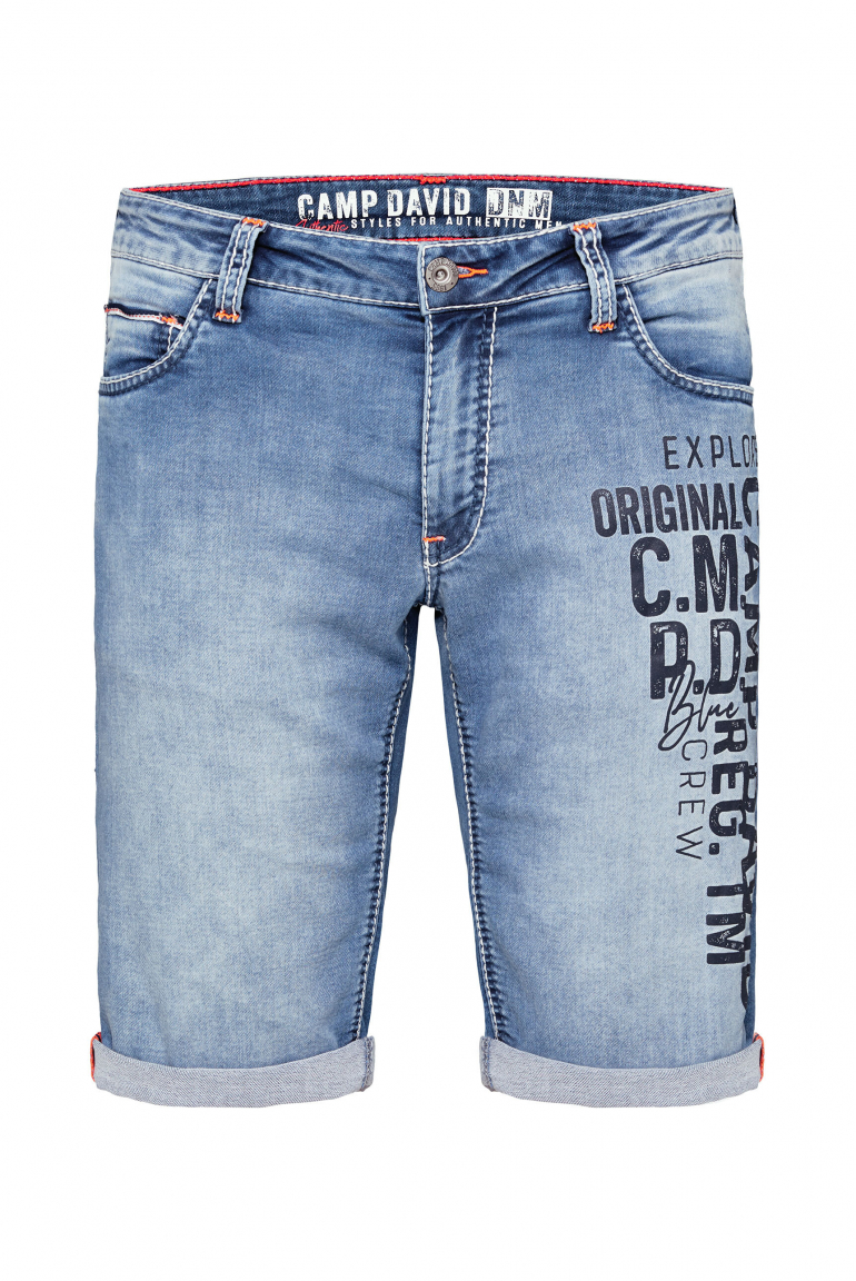 Jeans Shorts CO:NO Comfort Fit mid blue jogg