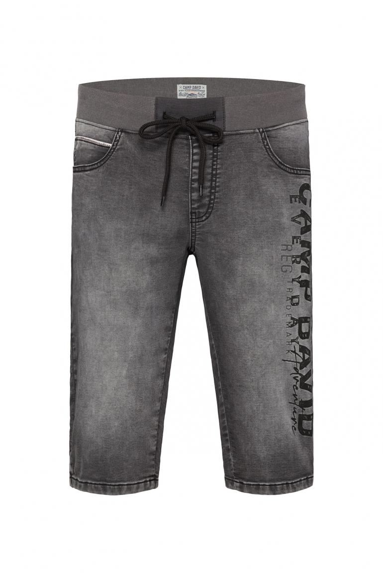 Jeans Shorts JO:GY Regular Fit grey used printed jogg