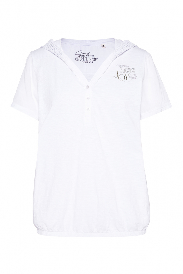 Kapuzenshirt mit Rücken-Artwork opticwhite
