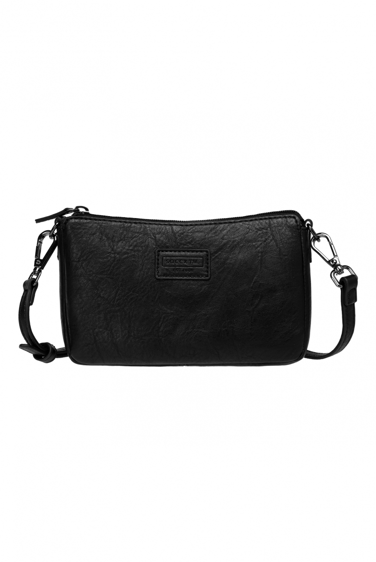Kleine Crossbody Bag mit Label Badge black