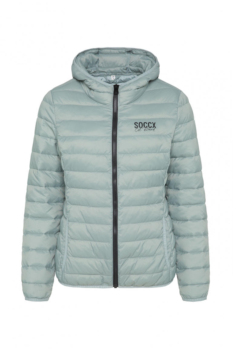 Leichte Steppjacke mit Kapuze frosted lake