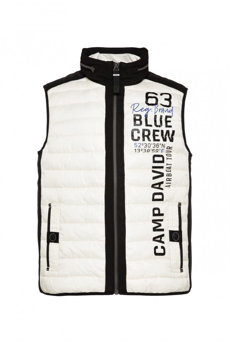 Leichte Steppweste mit Softshell-Details kitt