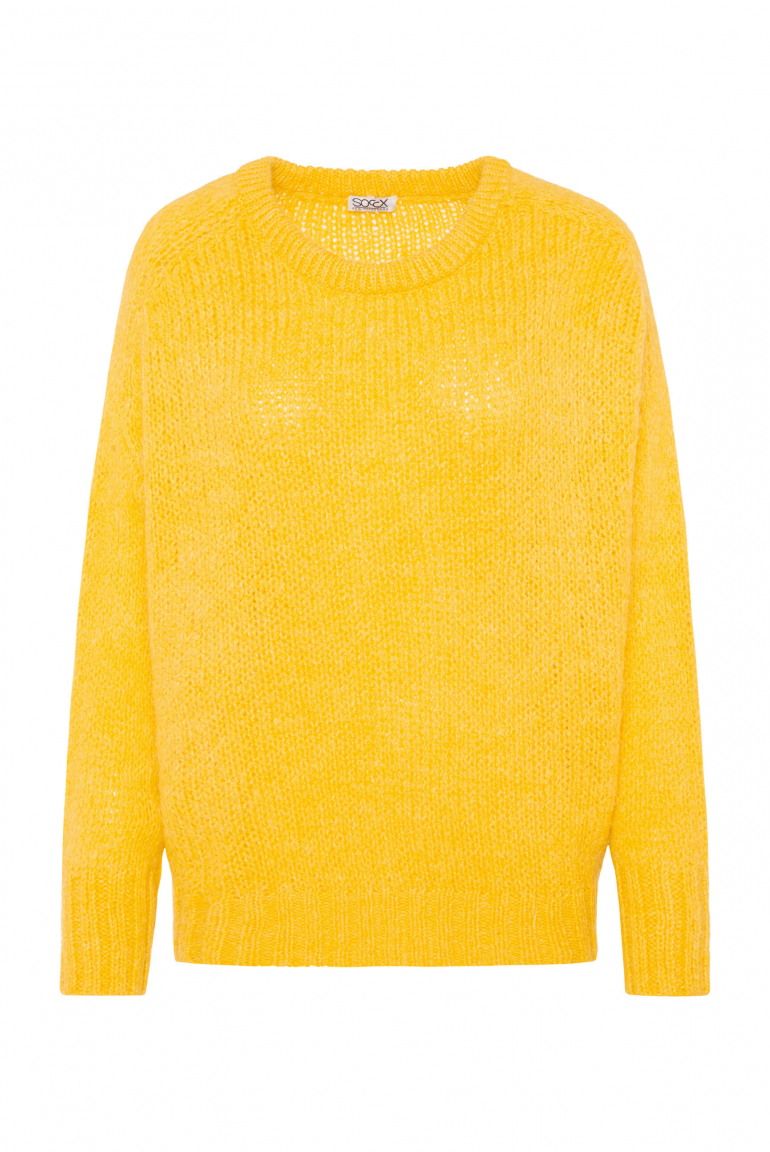 Oversized Pullover Loose Knit golden honey