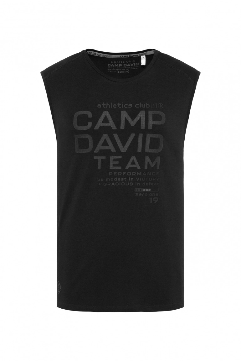 Sport-Shirt mit Rubber Prints black