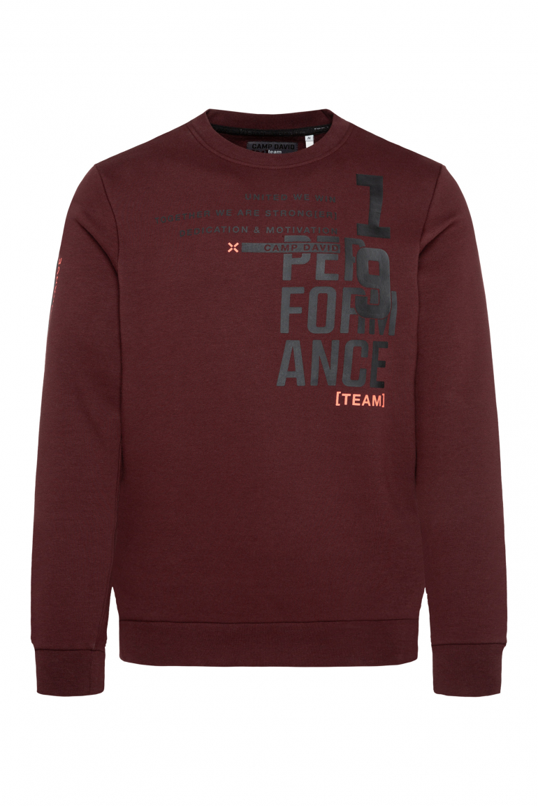 Sweatshirt mit Athleisure Prints winter red