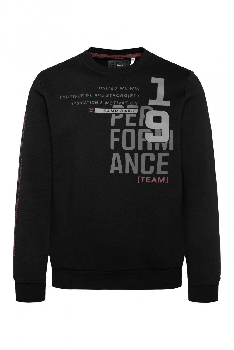 Sweatshirt mit Athleisure Prints black