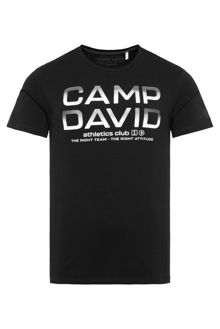 T-Shirt mit Gradient Print black