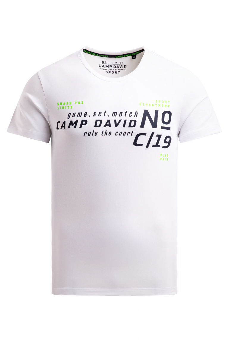 T-Shirt mit Logo Artwork white