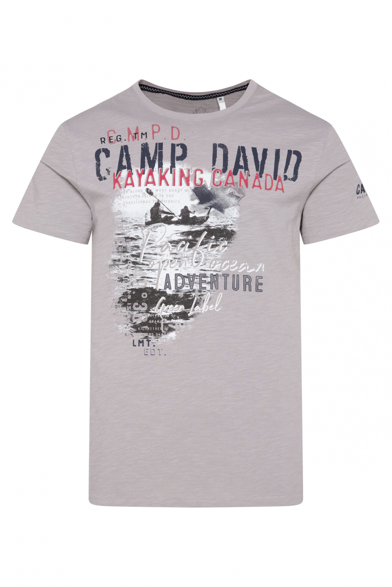 T-Shirt mit Photoprint polo grey