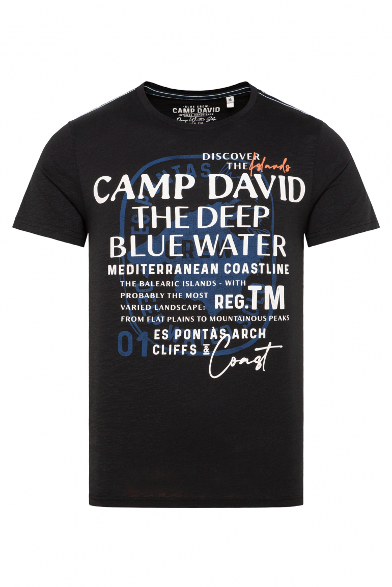 T-Shirt mit Print-Artworks black