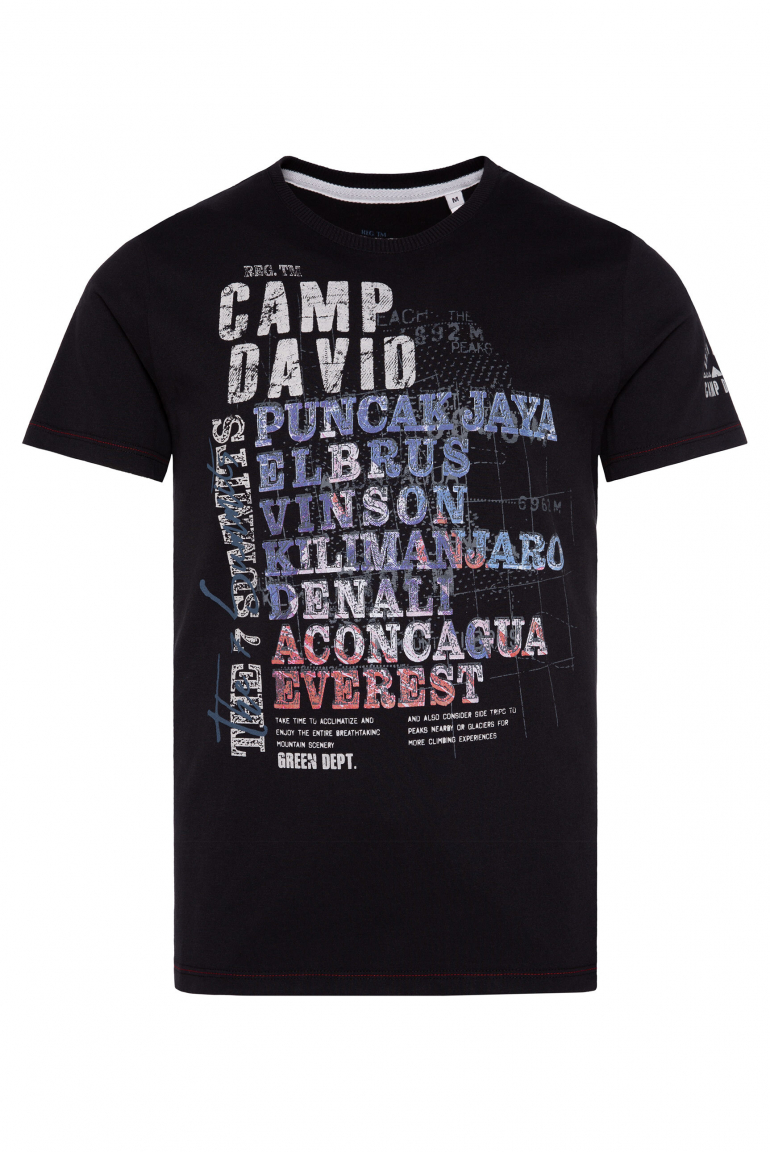 T-Shirt mit Wording Print