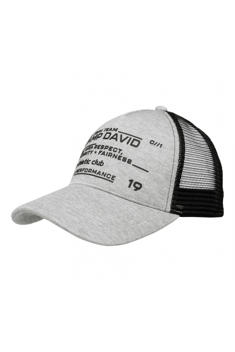 Trucker Cap mit Rubber Artwork dark greymelange