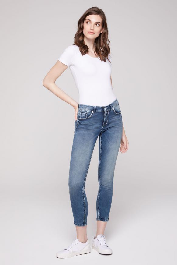Jeans MI:RA mit zweifarbigen Nähten