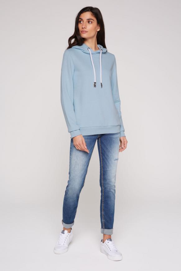 Kapuzensweatshirt mit Ärmel-Artwork