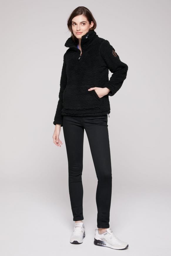 Sweatshirt aus Teddyplüsch