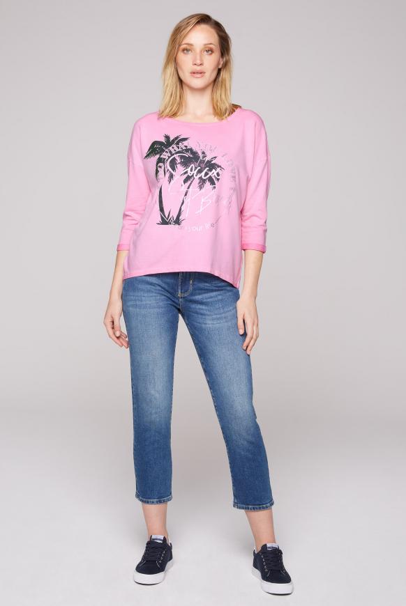 Sweatshirt mit 3/4-Arm und Artwork