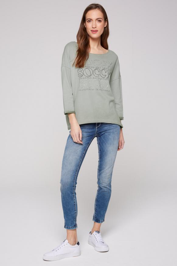 Sweatshirt mit 3/4-Arm und Artwork