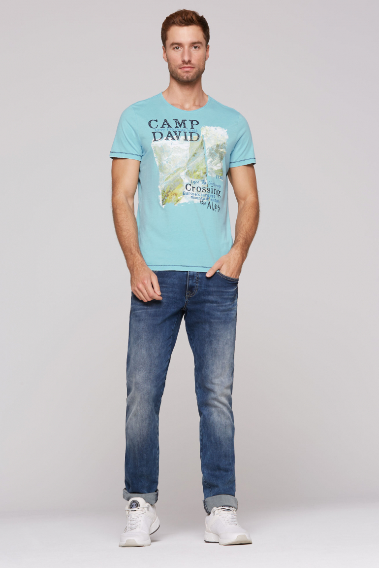 Ausbrenner-Shirt mit Photoprint
