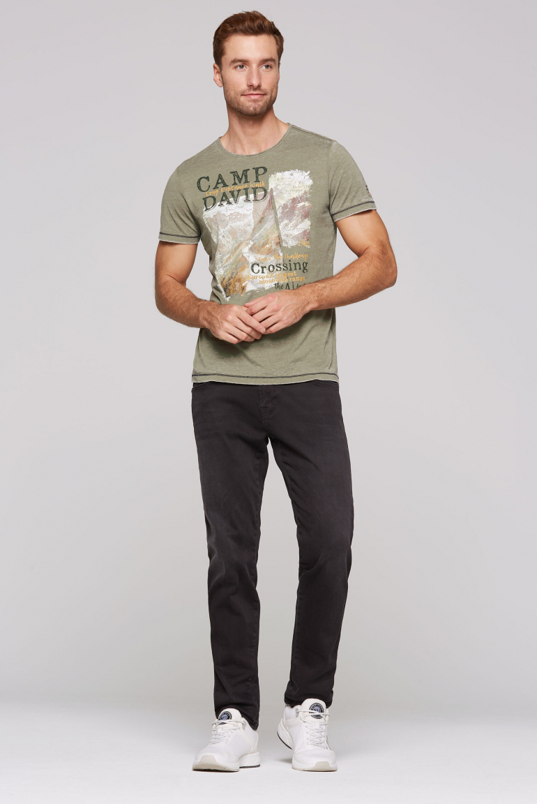 Ausbrenner-Shirt mit Photoprint