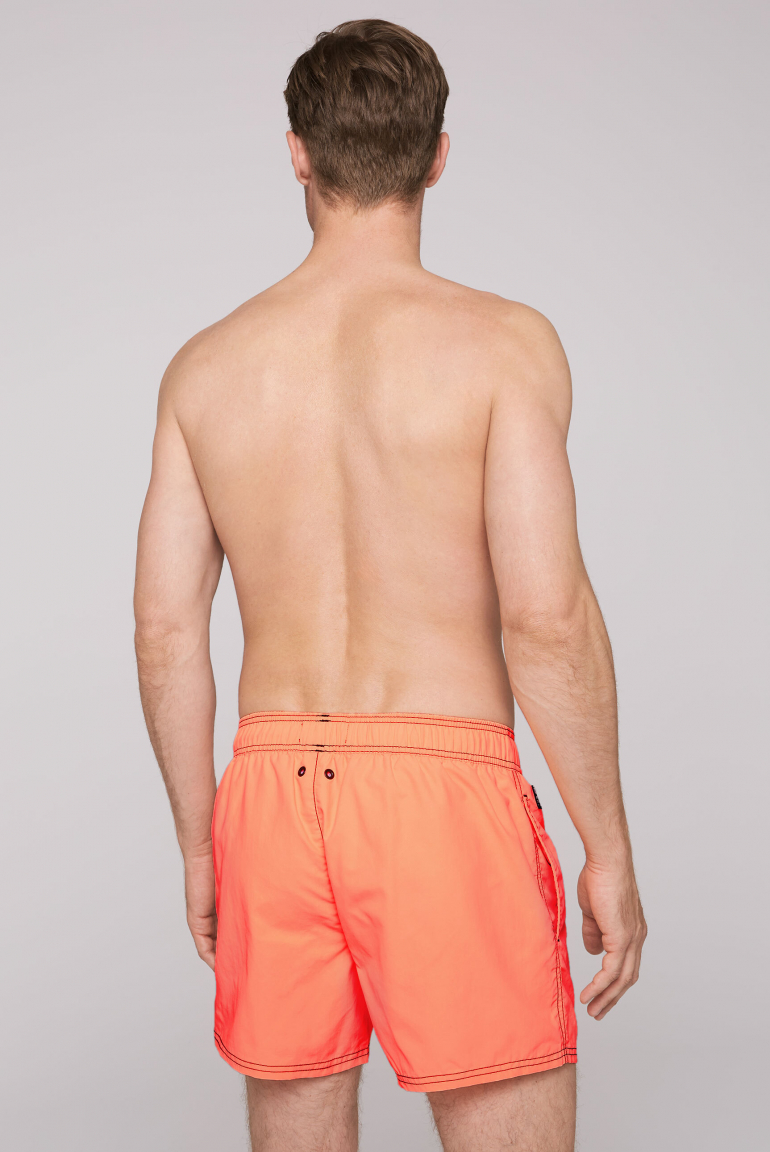 Badeshorts mit Logo Print