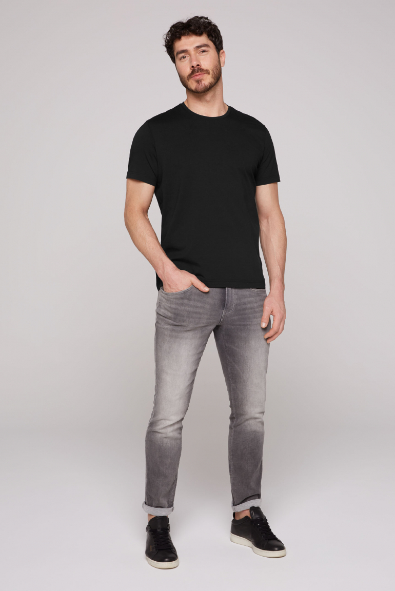 Basic T-Shirt mit Rundhalsausschnitt, Doppelpack