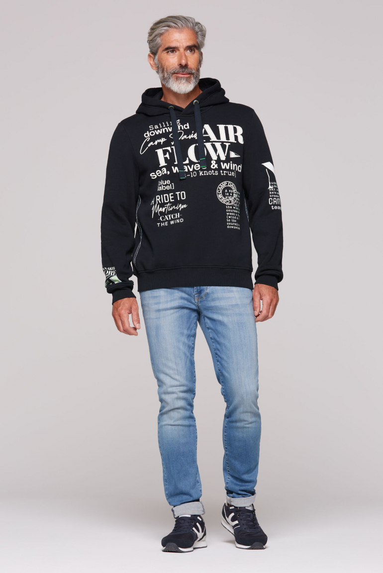 Hoodie mit plakativen Logo Prints