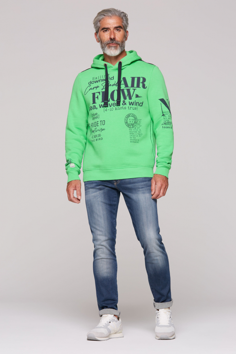 Hoodie mit plakativen Logo Prints