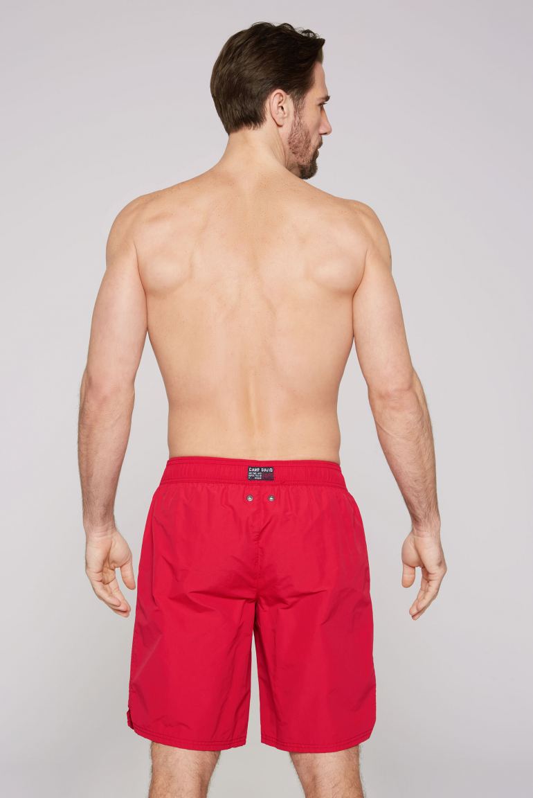 Lange Badeshorts mit Logo Design