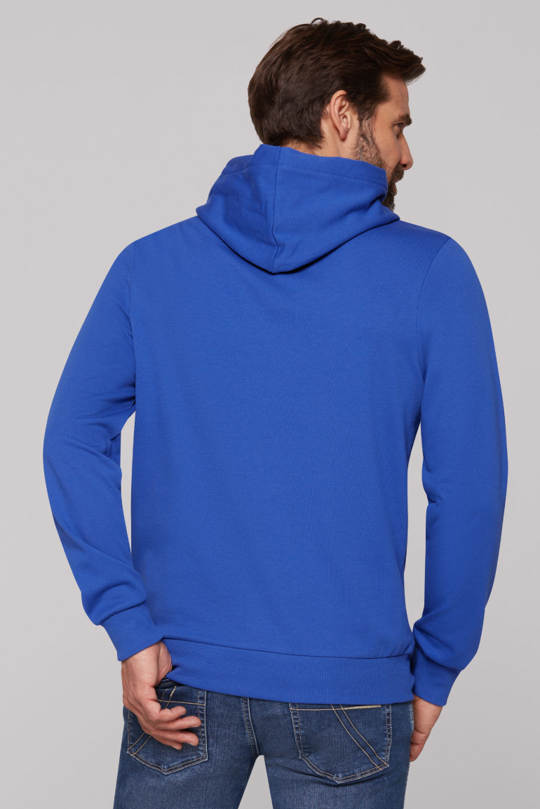 Leichter Hoodie mit Label Print